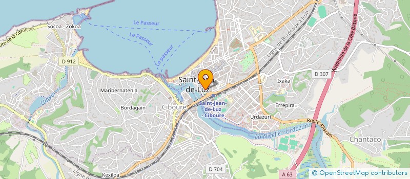 localisation de l'entreprise MADAME LUCIE LAHORGUE  SAINT-JEAN-DE-LUZ