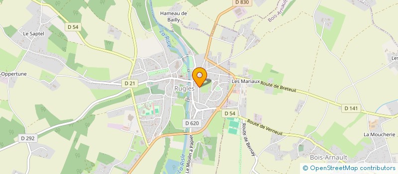 localisation de l'entreprise MADAME LUCIE LALIAT  RUGLES