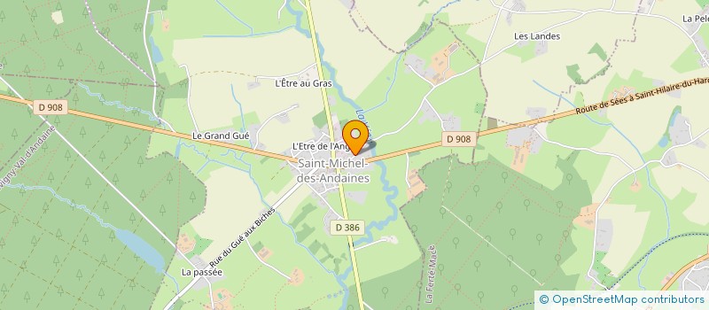 localisation de l'entreprise MADAME LUCIE LALOUE à JUVIGNY VAL D'ANDAINE
