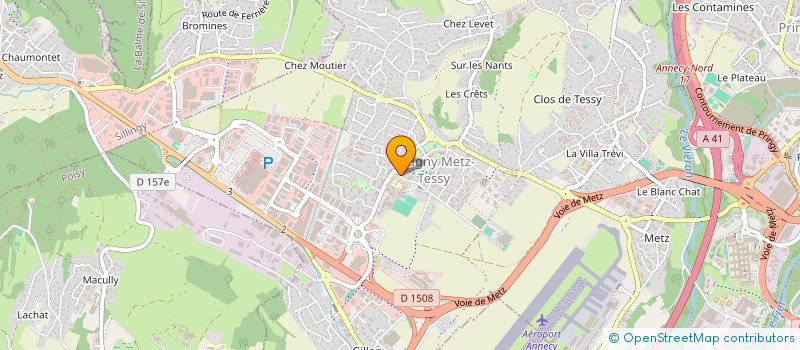 localisation de l'entreprise MADAME LUCIE LAMBERT  EPAGNY METZ-TESSY