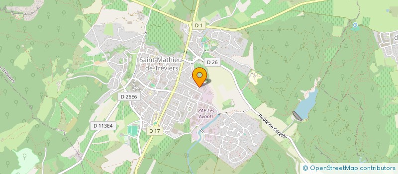 localisation de l'entreprise MADAME LUCIE LANSSADE  SAINT-MATHIEU-DE-TREVIERS