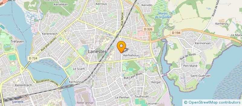 localisation de l'entreprise MADAME LUCIE LAPLANCHE  LANESTER