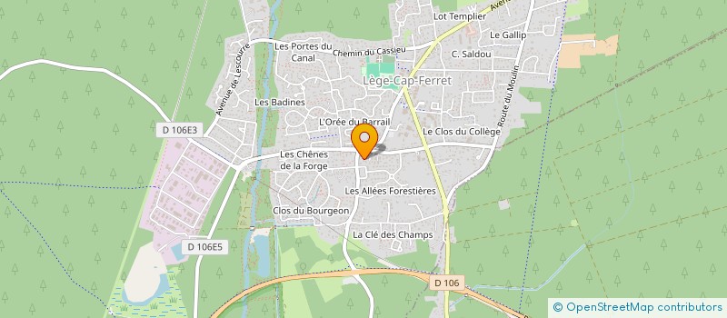 localisation de l'entreprise MADAME LUCIE LASSUS à LEGE-CAP-FERRET