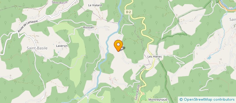 localisation de l'entreprise MADAME LUCIE LASVERGNAS à SAINT-BASILE