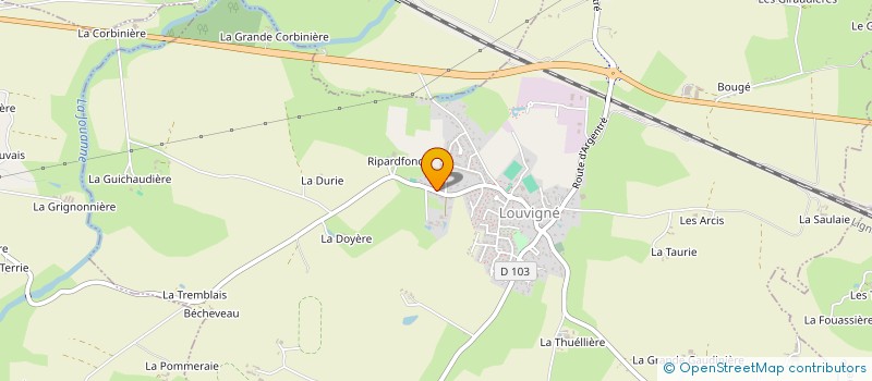 localisation de l'entreprise MADAME LUCIE LAUNAY  LOUVIGNE