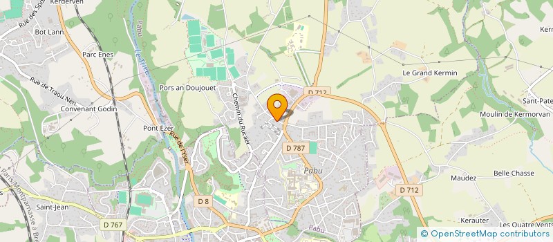 localisation de l'entreprise MADAME LUCIE LE GALL  PABU