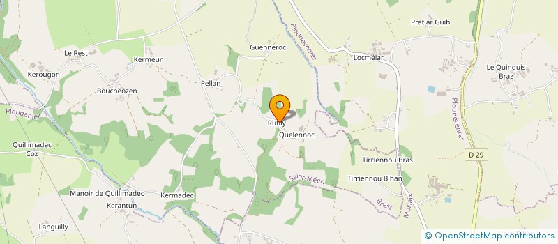 localisation de l'entreprise MADAME LUCIE LE GUEN  SAINT-MEEN