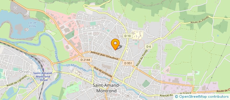 localisation de l'entreprise MADAME LUCIE LE MOULEC  SAINT-AMAND-MONTROND