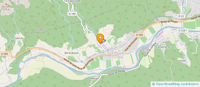 localisation de l'entreprise MADAME LUCIE LE NORCY  LE POUJOL-SUR-ORB
