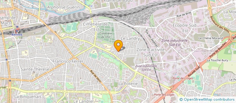 localisation de l'entreprise MADAME LUCIE LE ROHELLEC  CHANTEPIE