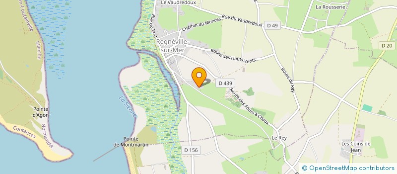 localisation de l'entreprise MADAME LUCIE LECHEVALLIER  REGNEVILLE-SUR-MER