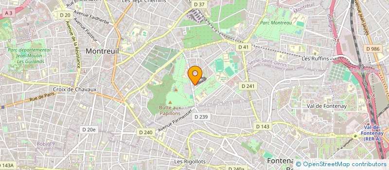 localisation de l'entreprise MADAME LUCIE LEDUC à MONTREUIL