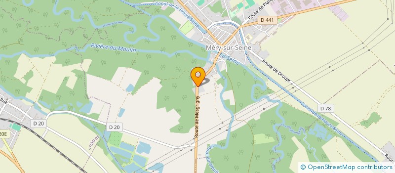 localisation de l'entreprise MADAME LUCIE LEFEBVRE  MERY-SUR-SEINE