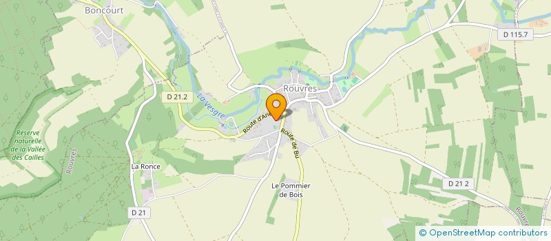 localisation de l'entreprise MADAME LUCIE LEFEVRE à ROUVRES