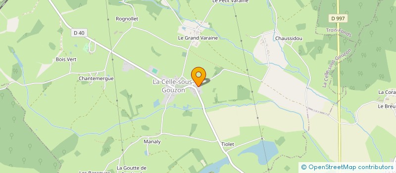 localisation de l'entreprise MADAME LUCIE LEGATE à LA CELLE-SOUS-GOUZON