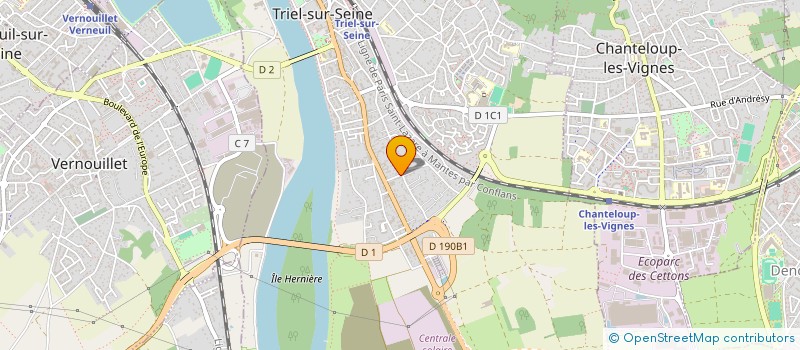 localisation de l'entreprise MADAME LUCIE LEGAUD  TRIEL-SUR-SEINE