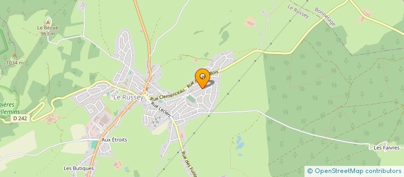 localisation de l'entreprise MADAME LUCIE LEGER  LE RUSSEY