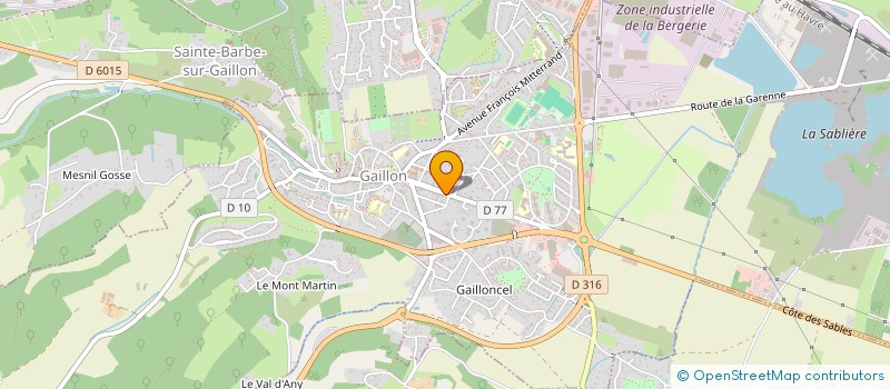 localisation de l'entreprise MADAME LUCIE LELOUP à GAILLON