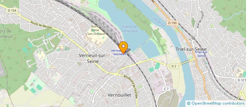 localisation de l'entreprise MADAME LUCIE LEMOINE  VERNEUIL-SUR-SEINE