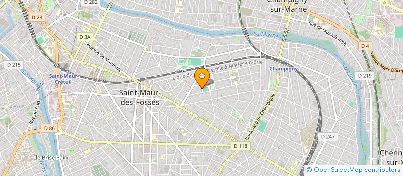 localisation de l'entreprise MADAME LUCIE LEPAON à SAINT-MAUR-DES-FOSSES