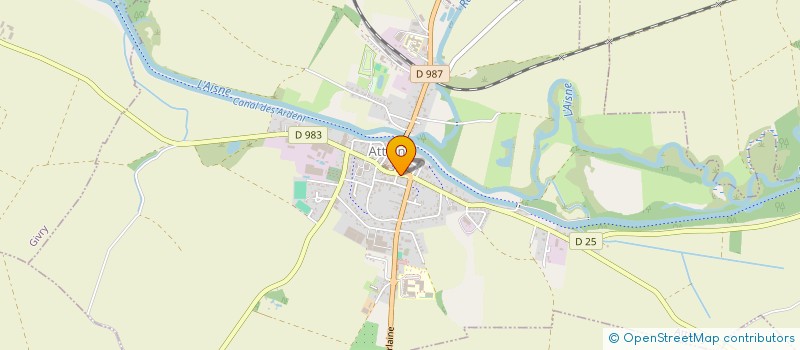 localisation de l'entreprise MADAME LUCIE LEPINE  ATTIGNY