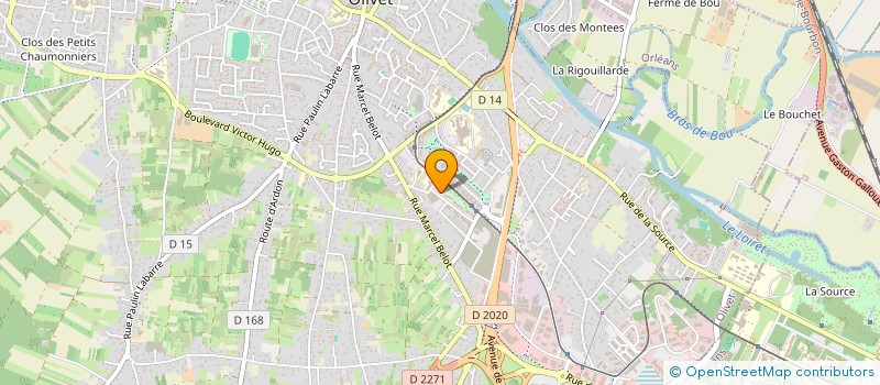 localisation de l'entreprise MADAME LUCIE LERASLE  OLIVET