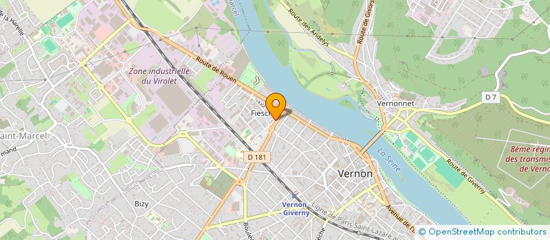 localisation de l'entreprise MADAME LUCIE LEROY  VERNON