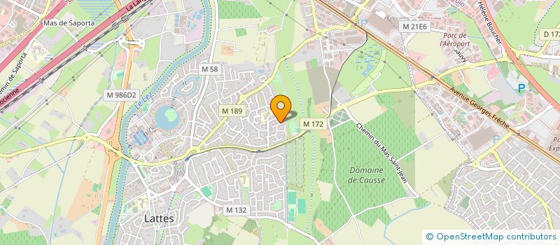 localisation de l'entreprise MADAME LUCIE LESCURE à LATTES