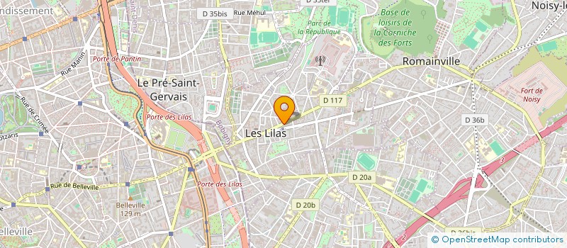 localisation de l'entreprise MADAME LUCIE LINDER à LES LILAS