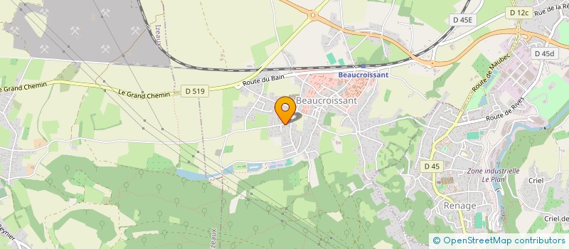 localisation de l'entreprise MADAME LUCIE LOPES  BEAUCROISSANT