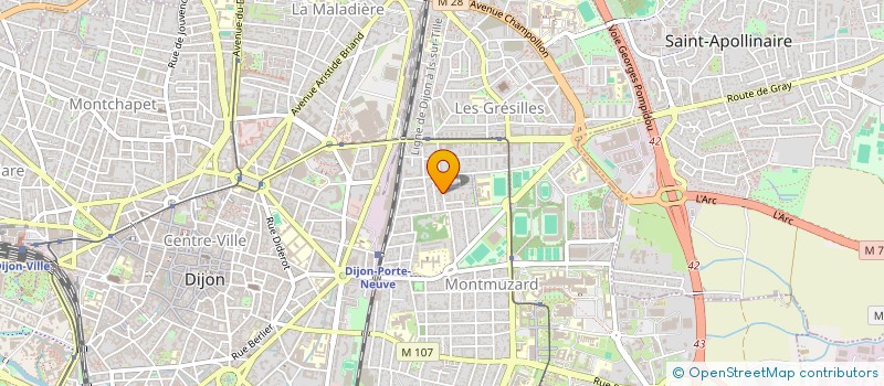 localisation de l'entreprise MADAME LUCIE LORDON à DIJON