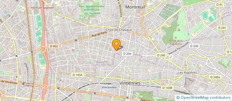 localisation de l'entreprise MADAME LUCIE LOU PIGNOT à MONTREUIL
