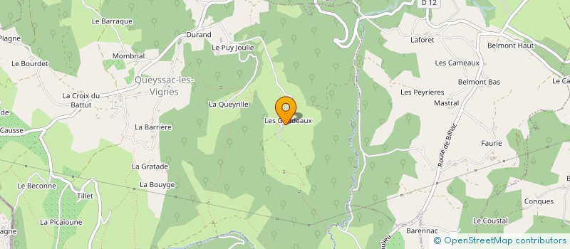 localisation de l'entreprise MADAME LUCIE LUCBERT  QUEYSSAC-LES-VIGNES