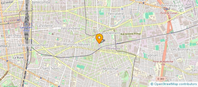 localisation de l'entreprise MADAME LUCIE MADEC  VILLEURBANNE