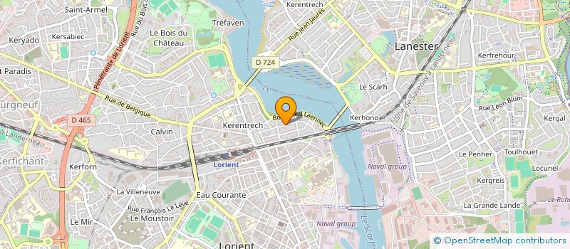 localisation de l'entreprise MADAME LUCIE MAGUIER  LORIENT