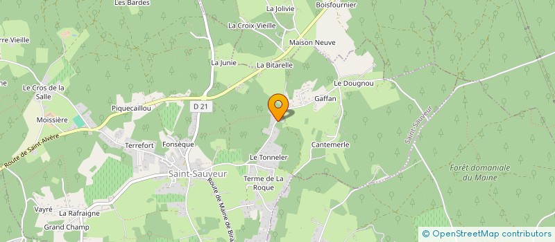 localisation de l'entreprise MADAME LUCIE MAHE  SAINT-SAUVEUR