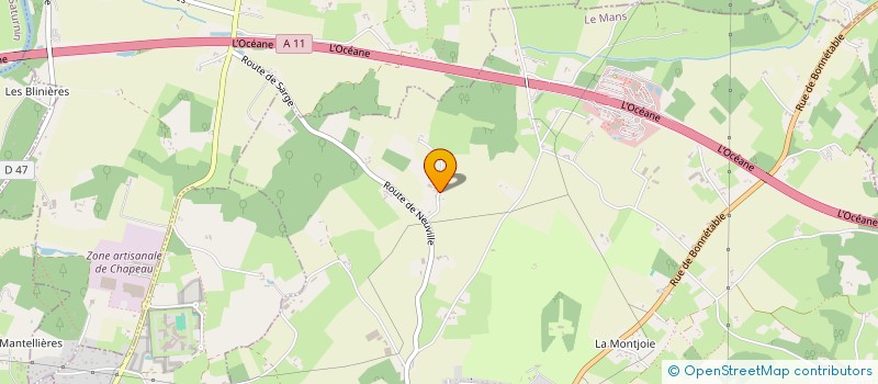 localisation de l'entreprise MADAME LUCIE MAIGNAN  SARGE-LES-LE-MANS