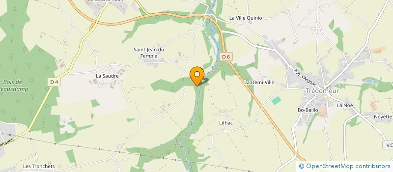 localisation de l'entreprise MADAME LUCIE MALARGE  SAINT-JEAN-KERDANIEL