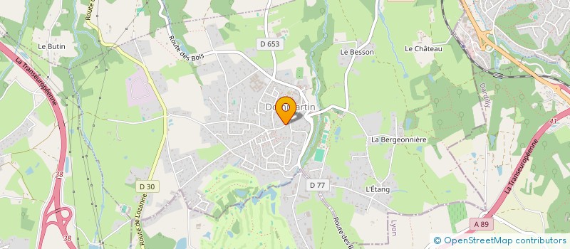 localisation de l'entreprise MADAME LUCIE MARAND  DOMMARTIN