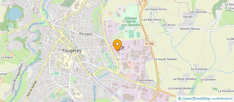 localisation de l'entreprise MADAME LUCIE MARC  FOUGERES