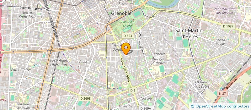 localisation de l'entreprise MADAME LUCIE MARECHAL  GRENOBLE