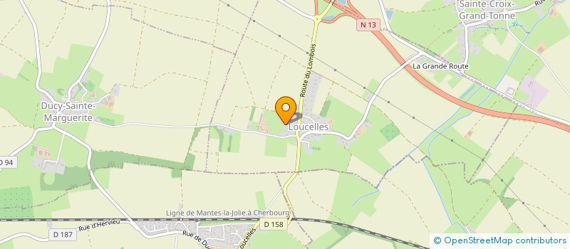 localisation de l'entreprise MADAME LUCIE MARIE  LOUCELLES