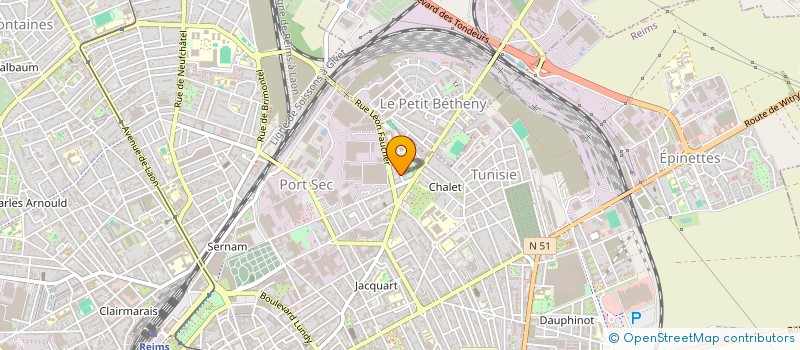 localisation de l'entreprise MADAME LUCIE MARIE  REIMS