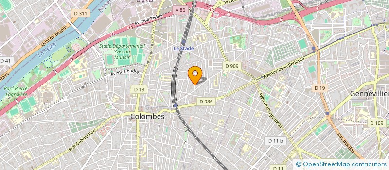 localisation de l'entreprise MADAME LUCIE MARMIESSE  COLOMBES