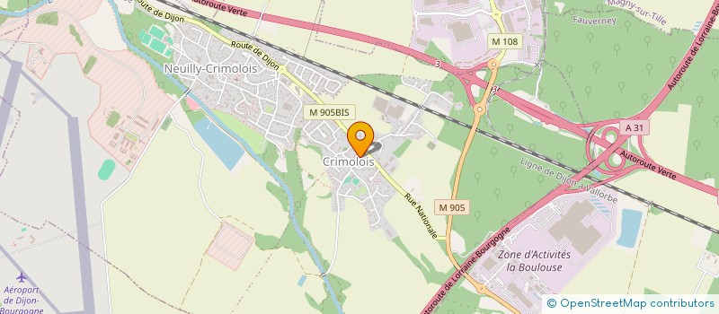 localisation de l'entreprise MADAME LUCIE MAROT  NEUILLY-CRIMOLOIS