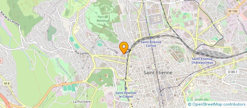 localisation de l'entreprise MADAME LUCIE MAROTO  SAINT-ETIENNE