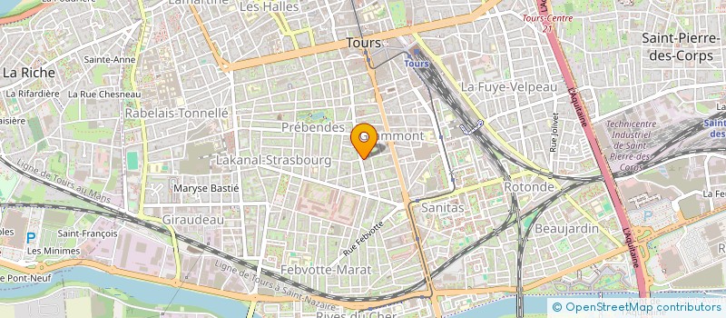 localisation de l'entreprise MADAME LUCIE MARTEAU  TOURS