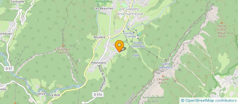 localisation de l'entreprise MADAME LUCIE MARTINS  LE SAPPEY-EN-CHARTREUSE