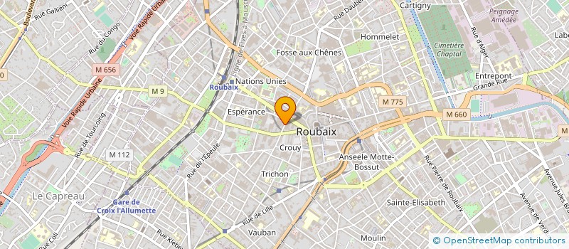 localisation de l'entreprise MADAME LUCIE MASSART  ROUBAIX