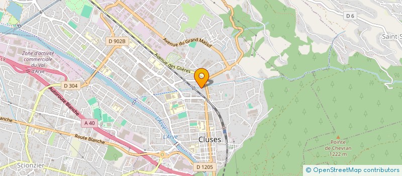 localisation de l'entreprise MADAME LUCIE MATTEUDI  CLUSES